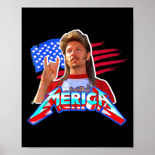 Affiche 4 juillet Merica Funny Avec Le Nom Vintage Joe Lov