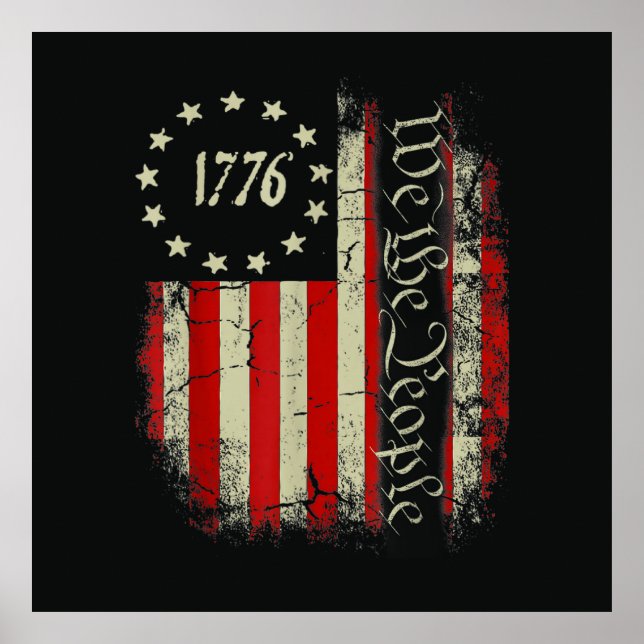 Affiche 4 juillet patriotique américain (Devant)