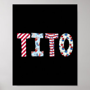 Affiche 4 juillet Patriotique Tito Fête de l'Indépendance 