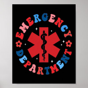 Affiche 4 juillet Service d'urgence Er Ed Urgence R