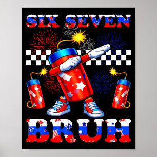 Affiche 4 juillet six sept bruh pétard dabbing 67