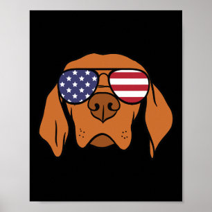 Affiche 4 juillet Vizsla Chien