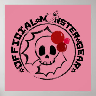 Affiche 4 Petits monstres - Logo de vacances de Nessa