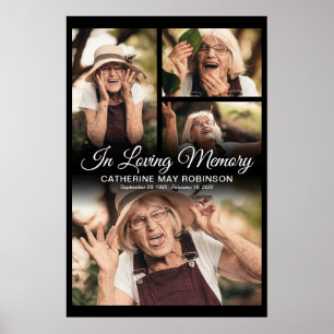 Affiche 4 Photo En Souvenir Affectueux