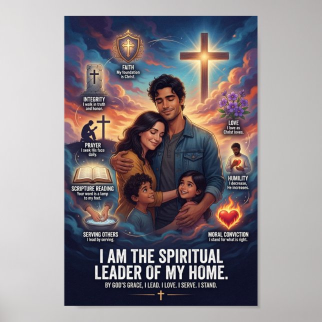Affiche #4 Un homme chrétien vit comme cela (Devant)