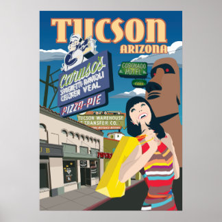 Affiche 4e Avenue, Tucson, 28 po x 20 po