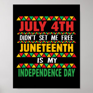 Affiche 4ème ne m'a pas libérée JunetDix est mon indépenda