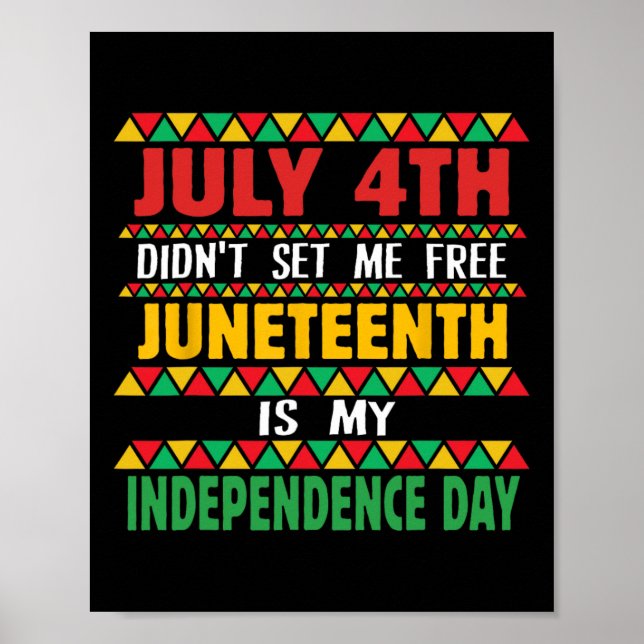 Affiche 4ème ne m'a pas libérée JunetDix est mon indépenda (Devant)