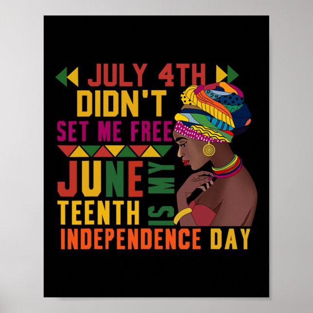Affiche 4ème Ne M'Ont Pas Libéré JunetDix Est Mon Indépend (Devant)