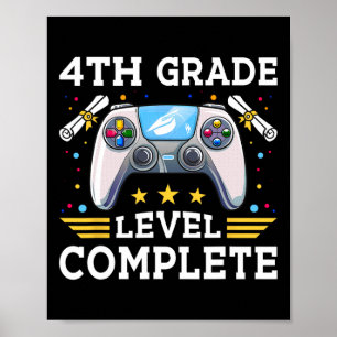 Affiche 4ème Niveau Gamer Complet Cl De 2025 Graduati