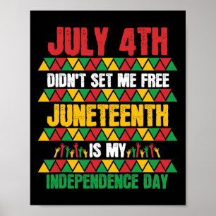 Affiche 4th Ne m'a pas libérée Junetdix Mon indépendance