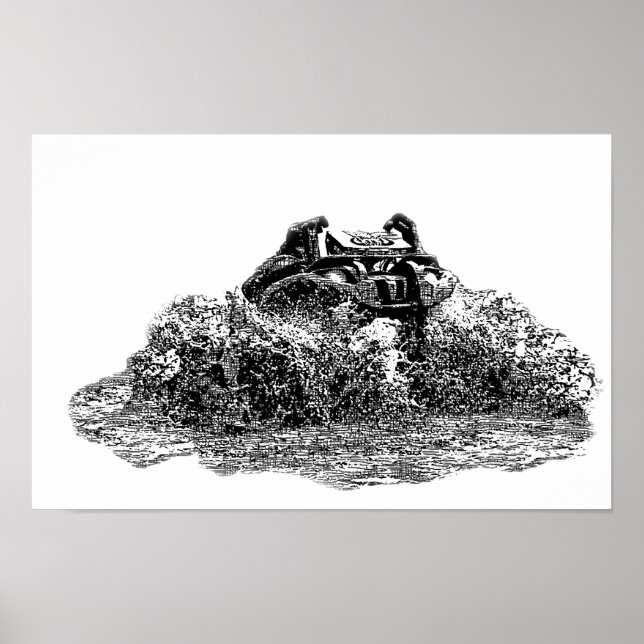 Affiche 4x4 extrême (Devant)