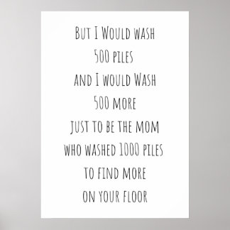 Affiche 500 piles de panneaux de lessive