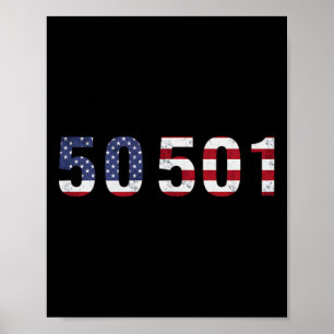 Affiche 50501 Manifestation Pour Résister À Trump 50 Manif
