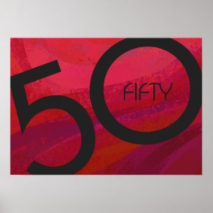 Affiche 50 ans, un anniversaire de décennie
