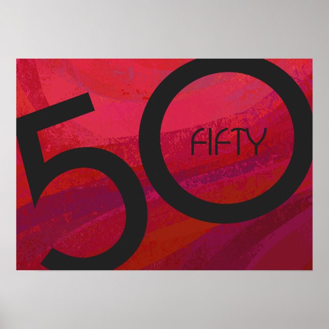 Affiche 50 ans, un anniversaire de décennie (Devant)