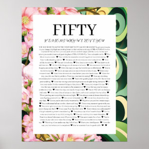 Affiche 50 Raisons pour lesquelles nous vous aimons