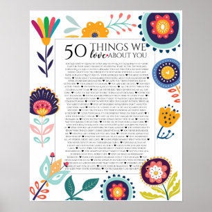 Affiche 50 raisons pour lesquelles nous vous aimons, 45 Ra
