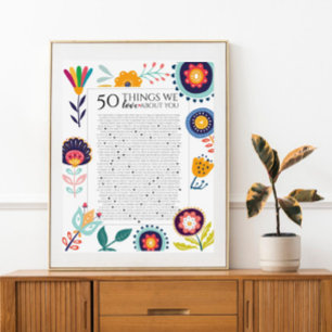 Affiche 50 raisons pour lesquelles nous vous aimons, 45 Ra