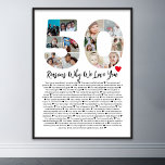Affiche 50 Raisons pour lesquelles nous vous aimons 50e an<br><div class="desc">Célébrez l'amour et créez des souvenirs durables avec cette Raisons Pourquoi je t'aime Collage de photos. Ce modèle personnalisable vous permet d'offrir un cadeau chaleureux et personnalisé, parfait pour diverses occasions, des anniversaires mariages aux anniversaires, à la Saint-Valentin ou simplement pour des raisons personnelles. Raisons pour lesquelles je t'aime -...</div>
