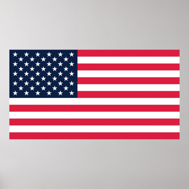 Affiche 50 Star Flag United States of America (Devant)