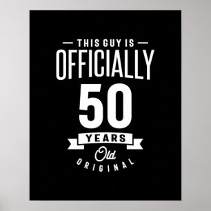 Affiche 50 Years Old - 50th Birthday Funny Gift