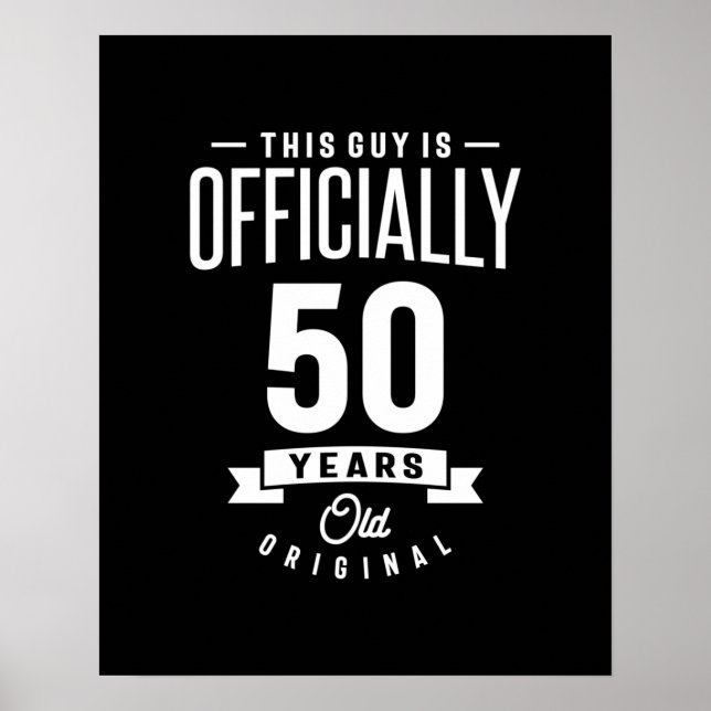 Affiche 50 Years Old - 50th Birthday Funny Gift (Devant)