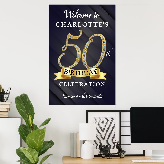 Affiche 50e anniversaire (Bureau à domicile)