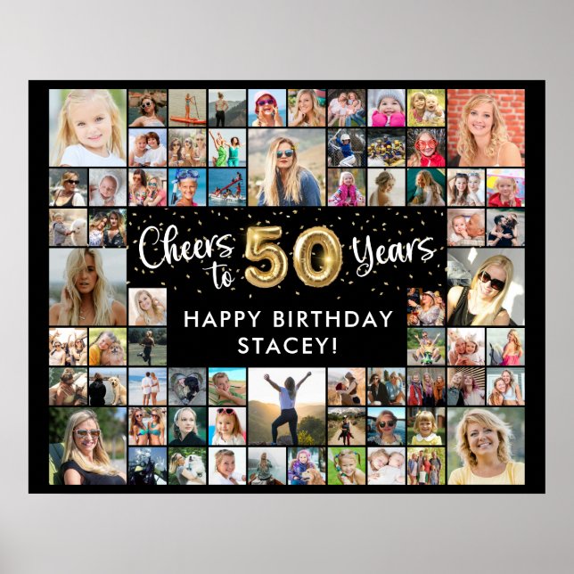 Affiche 50e anniversaire 68 Photo Collage À 50 Ans (Devant)