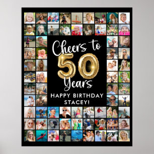 Affiche 50e anniversaire 69 Photomontage À 50 ans, santé !