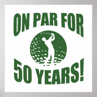 Affiche 50e anniversaire de Golfer