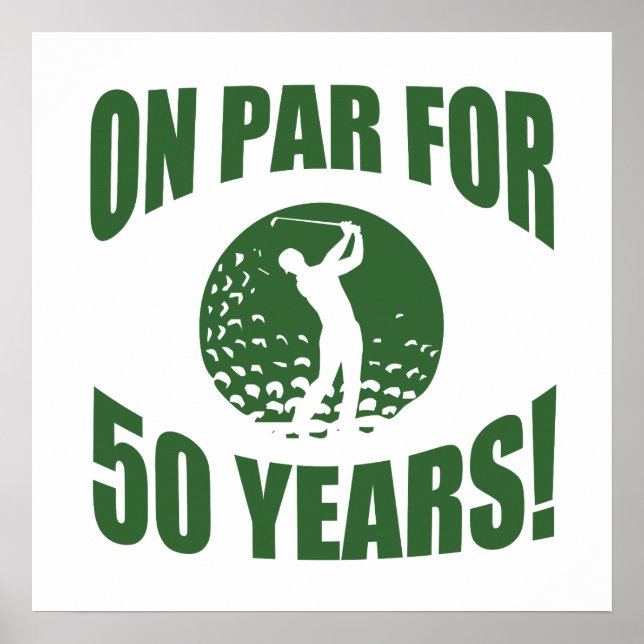 Affiche 50e anniversaire de Golfer (Devant)