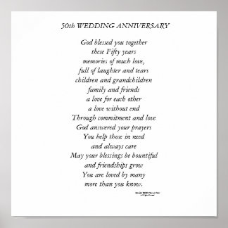 Affiche 50e anniversaire du Mariage