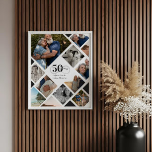 Affiche 50e anniversaire Infinity Love Photo Collage Cadea