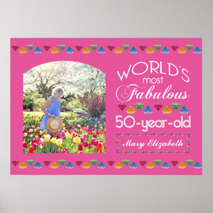 Affiche 50e anniversaire Les pierres précieuses les plus f