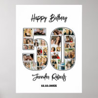 50e anniversaire Numéro d'âge 50 Photo personnalis