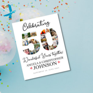 Affiche 50e collection de photos pour l'anniversaire du Ma