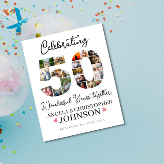 Affiche 50e collection de photos pour l'anniversaire du Ma (Créateur téléchargé)