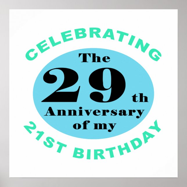 Affiche 50e Humour d'anniversaire (Devant)