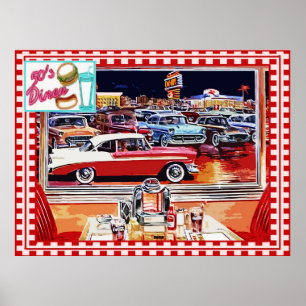 Affiche 50s Retro Diner