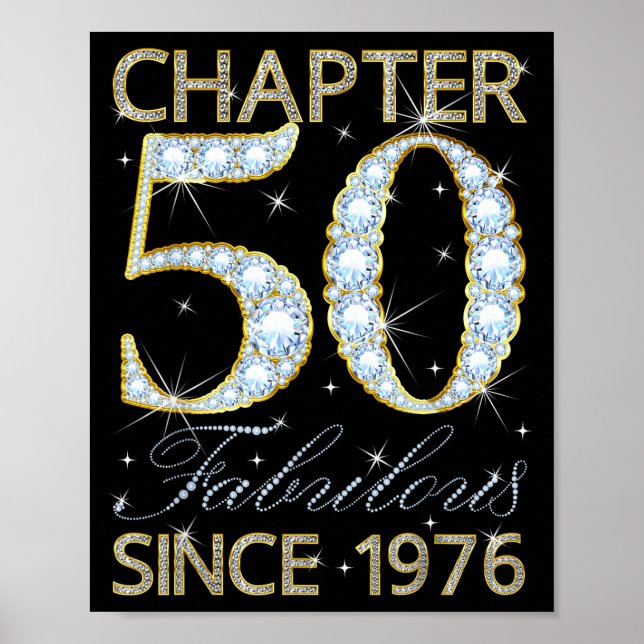 Affiche 50th Birthday Chapter 50 Fabulous Since 1976  (Devant)