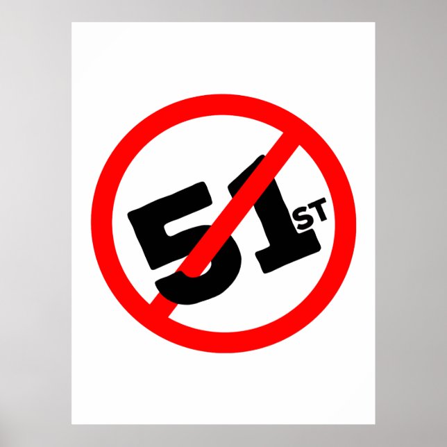 Affiche 51e État Aucun moyen (Devant)