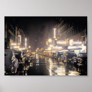 Affiche 52ème rue, New York, Vintage