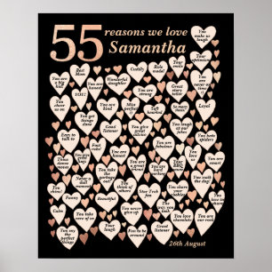 Affiche 55e anniversaire 55 raisons pour lesquelles nous v