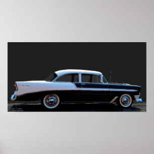 AFFICHE '56 BEL AIR DE CHEVY
