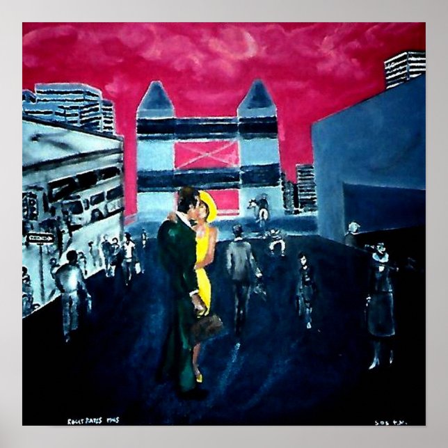 Affiche 5:05 Huile originale sur toile Reprint Poster! (Devant)