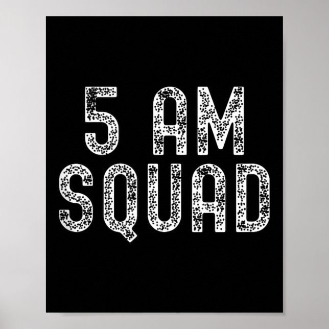Affiche 5 Am Squad _ Funny Gym Workout Quote Apparel Tank  (Devant)