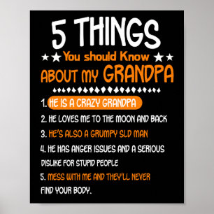 Affiche 5 Choses Que Tu Devrais Savoir Sur Mon Grand-Père