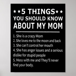 Affiche 5 choses que vous devriez savoir sur ma mère Tee S