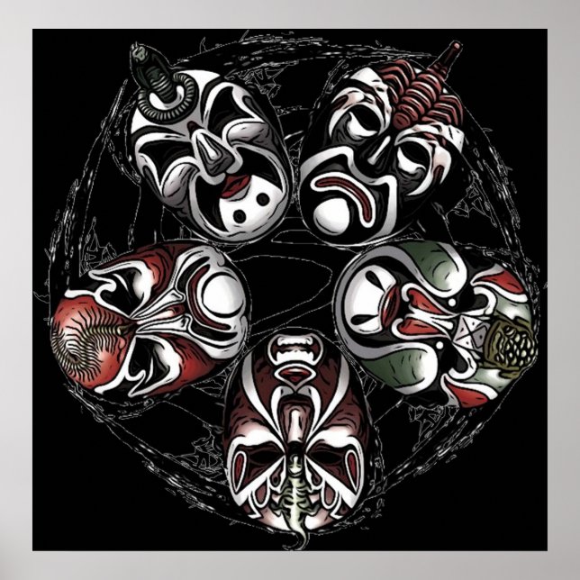 Affiche 5 Salles mortelles (Devant)